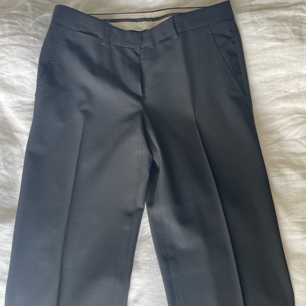 Theory Black Wool Trousers